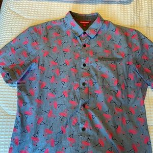 Men’s Large Unionbay Flamingo button up